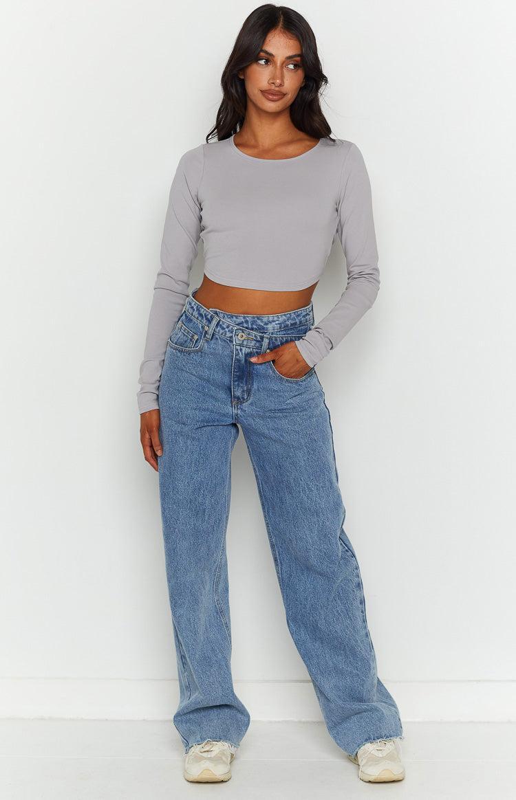 Milja Grey Open Back Top Product Image