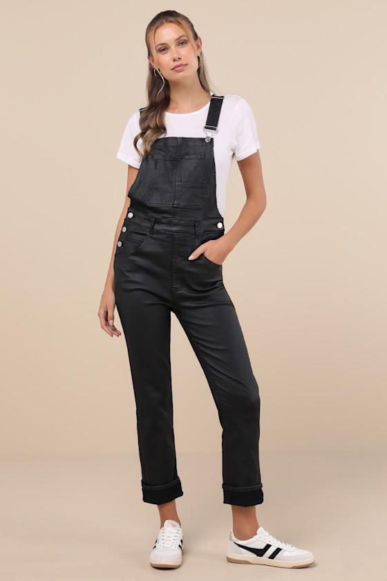 Broadway Black Coated Overalls Product Image