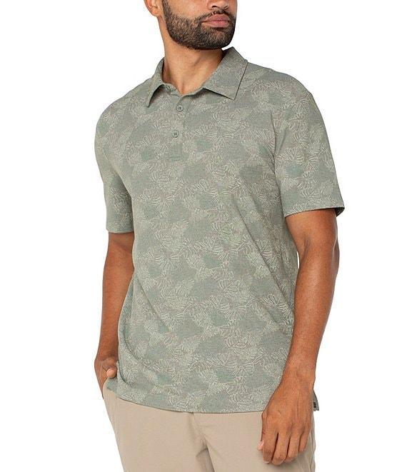 Liverpool Los Angeles Tropical-Printed Short Sleeve Polo Shirt Product Image