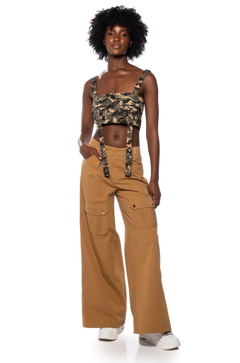 CARGO CHIC WIDE LEG PANTS Product Image