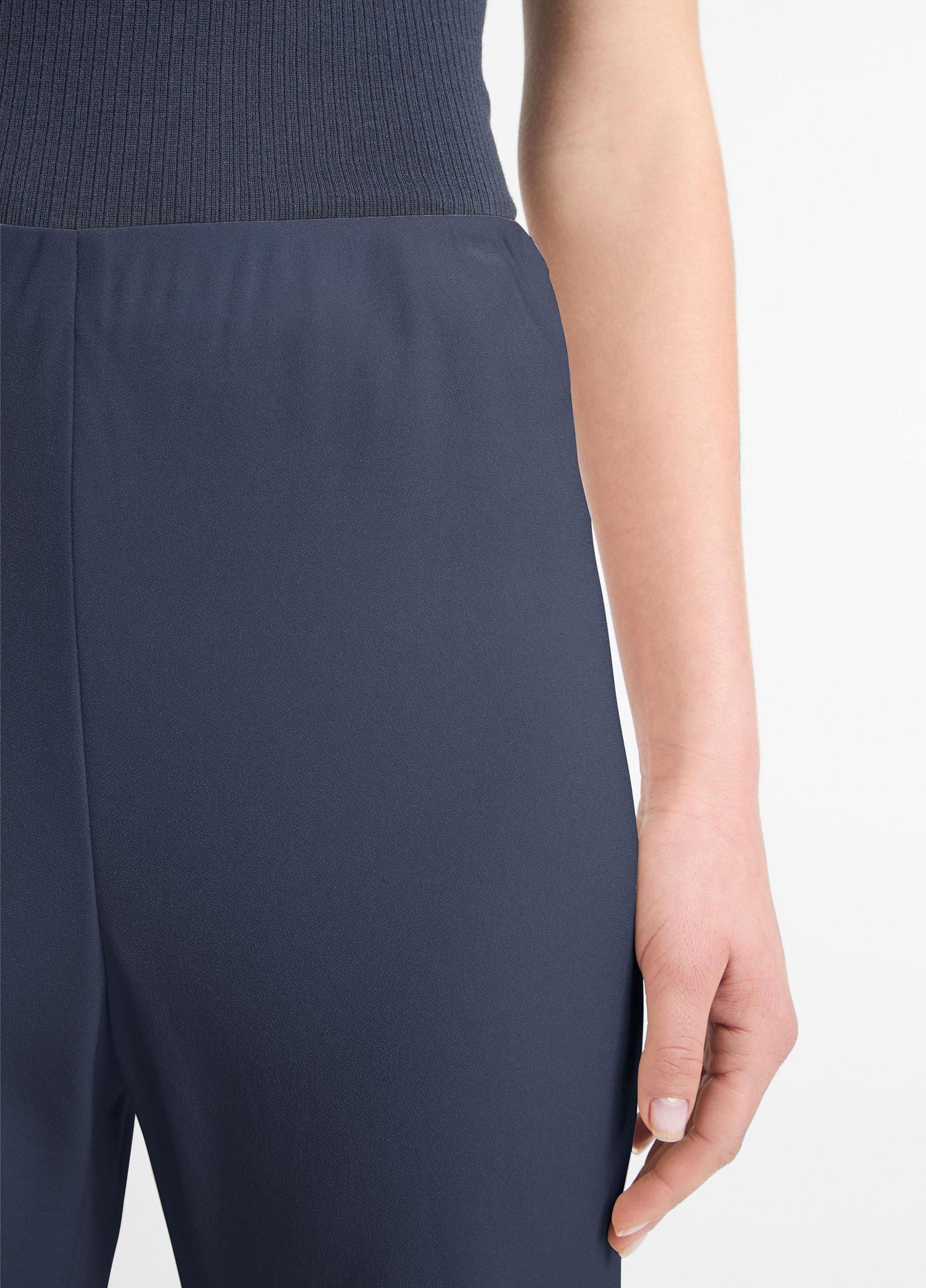 Womens High-Waist Crepe Bias Pant, Shell, Size XL Vince Product Image