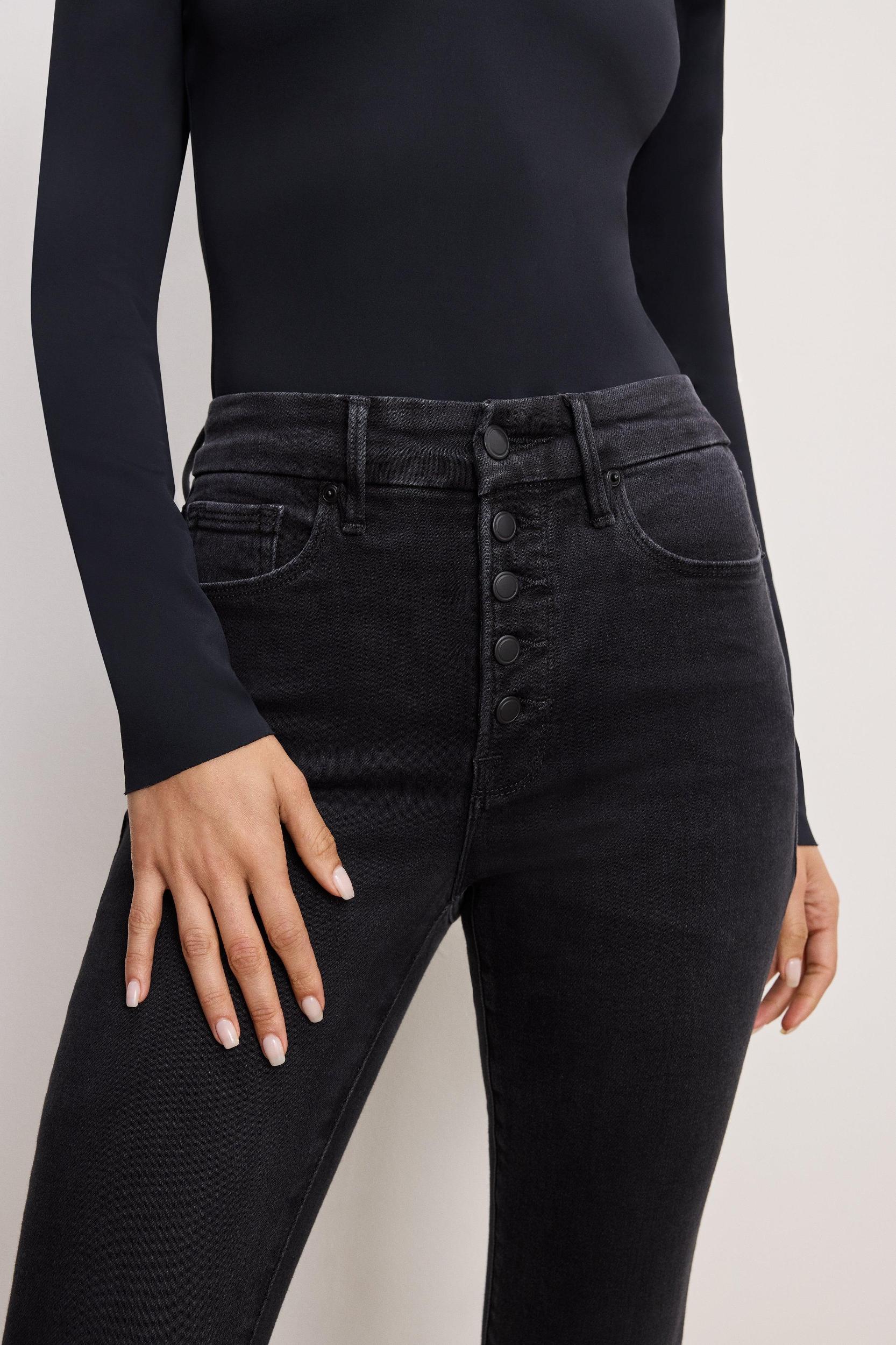 SOFT-TECH GOOD WAIST SKINNY JEANS | BLACK343 Product Image