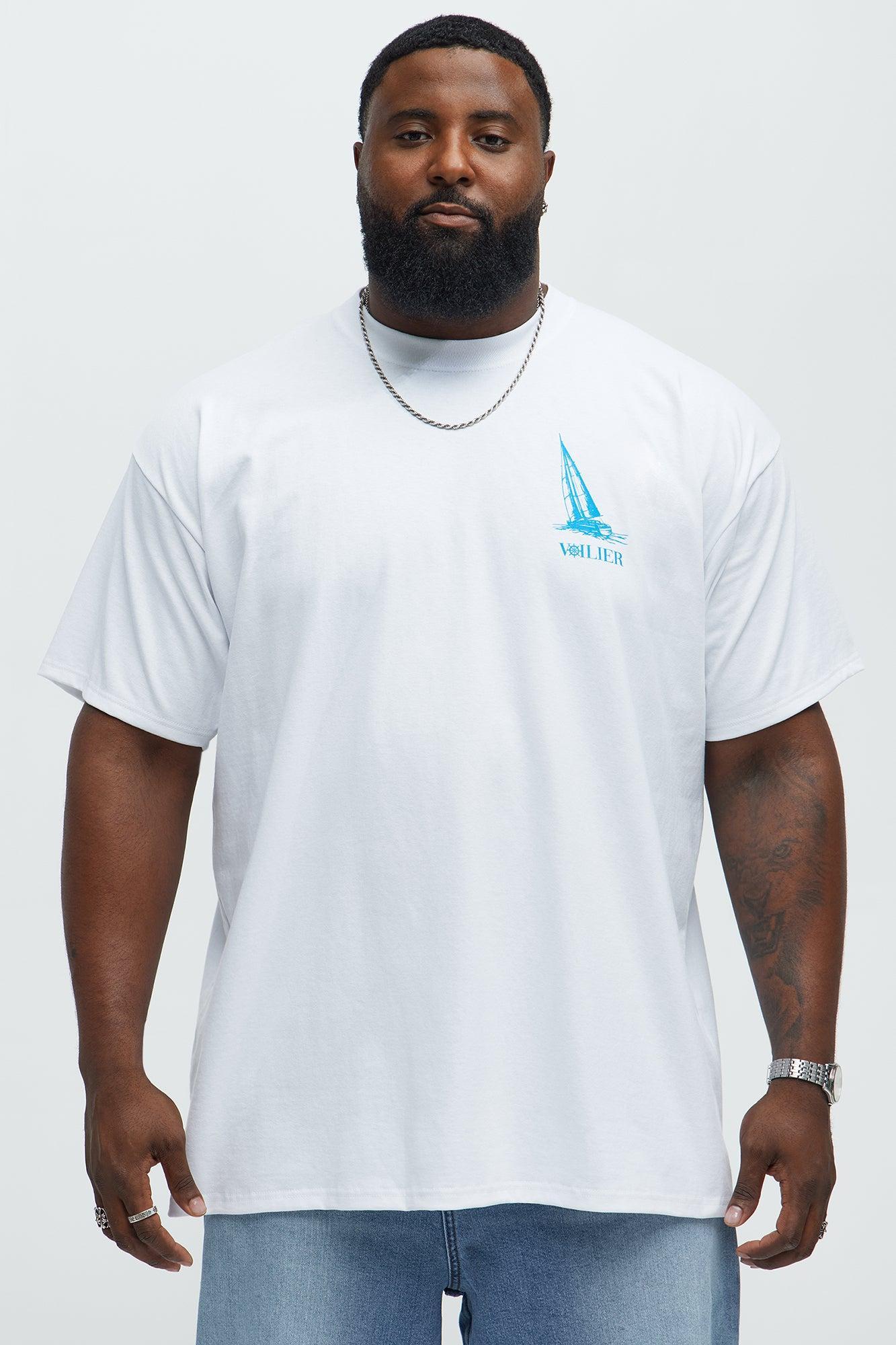 Monte Carlo Sailing Club Oversized Short Sleeve Tee - White Male Product Image