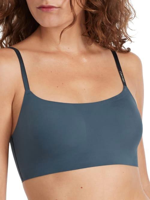 Calvin Klein Invisibles Comfort Lightly Lined Retro Bralette QF4783, Women's, Size: XL, Light Brown Product Image