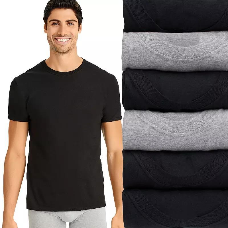 Hanes Ultimate 6-Pack Men's ComfortSoft Crewneck Undershirt, Size: XL, White Product Image