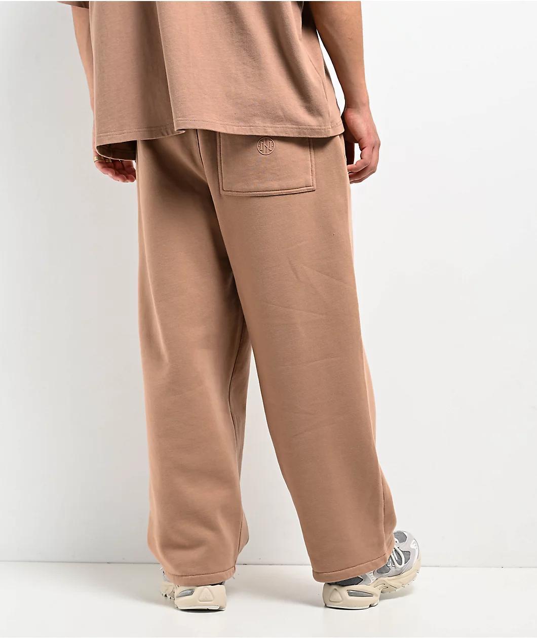 Ninth Hall Crane Brown Oversized Crewneck Sweatshirt Product Image