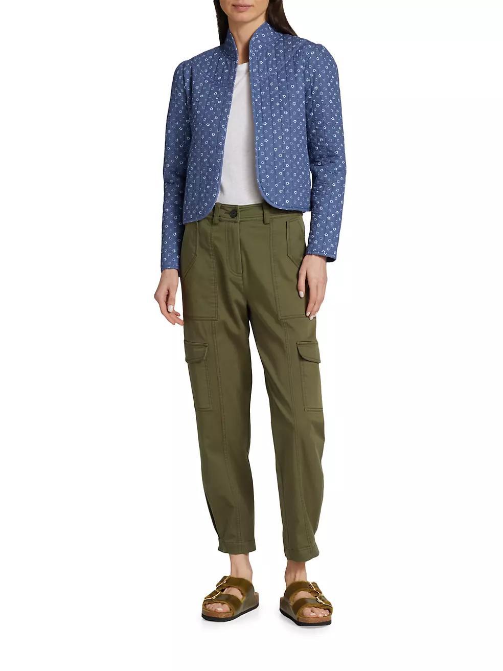 Daisy Cropped Quilted Jacket Product Image