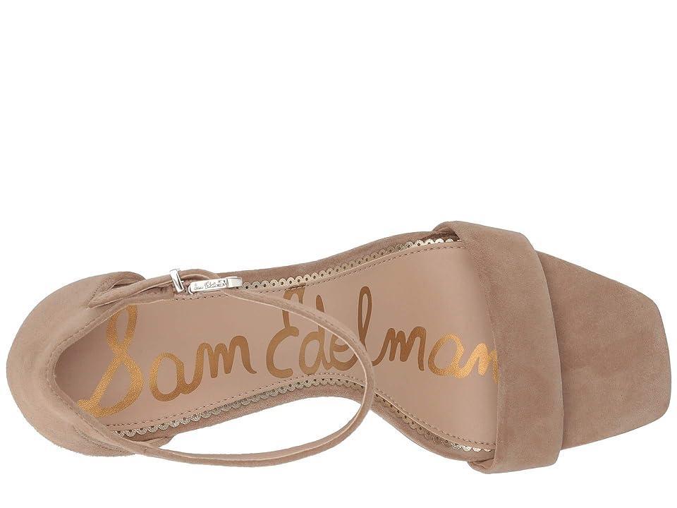 Sam Edelman Daniella Leather Ankle Strap Square Toe Dress Sandals Product Image
