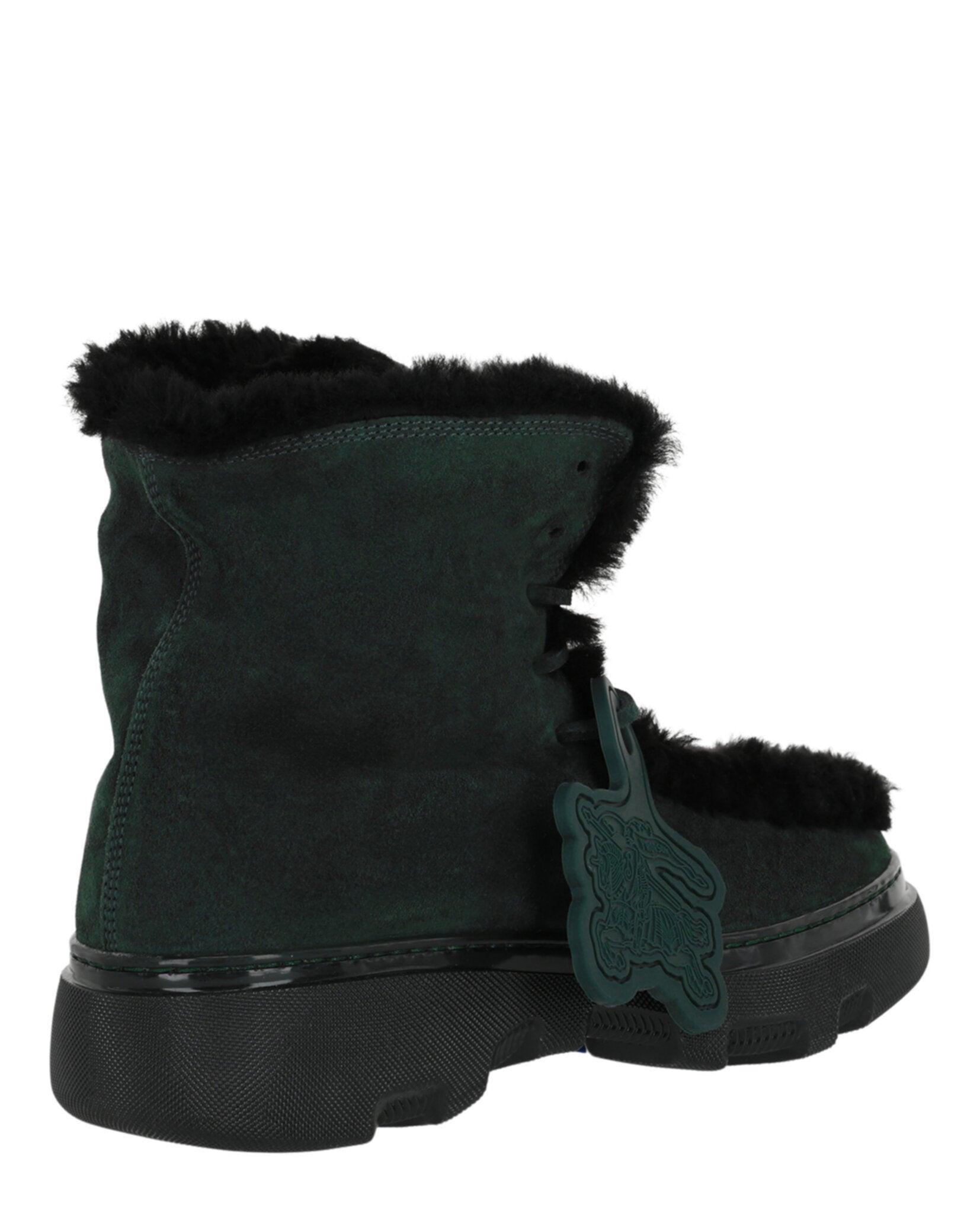 Burberry Creeper Shearling Boots Male Product Image