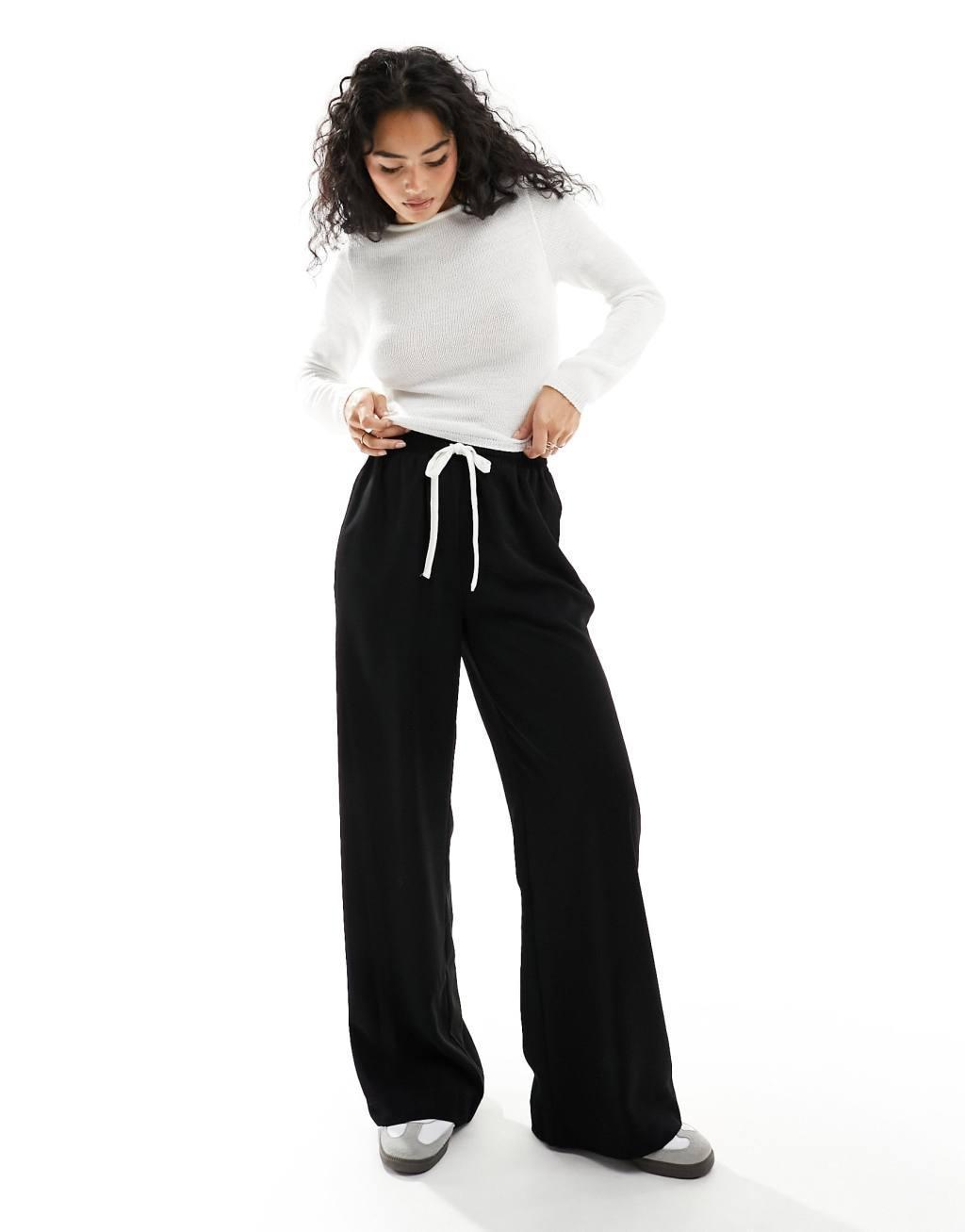 ASOS DESIGN knit sweater with cut out back Product Image