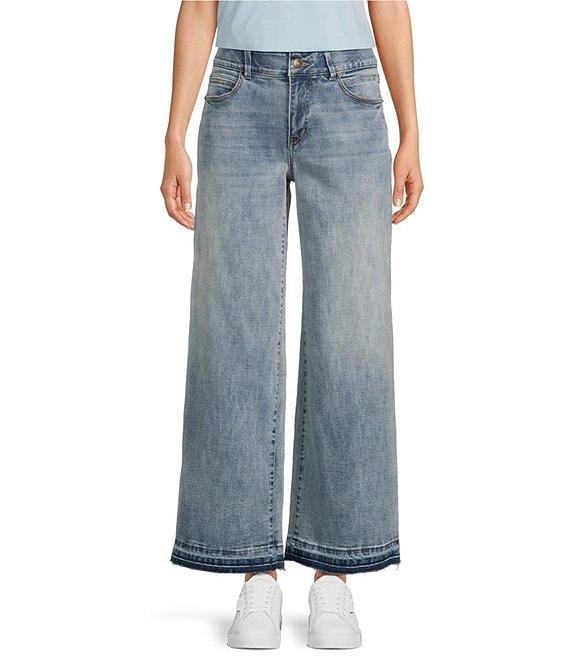 Gibson & Latimer Perfect Fit Palazzo Twill Denim Ankle Jeans Product Image
