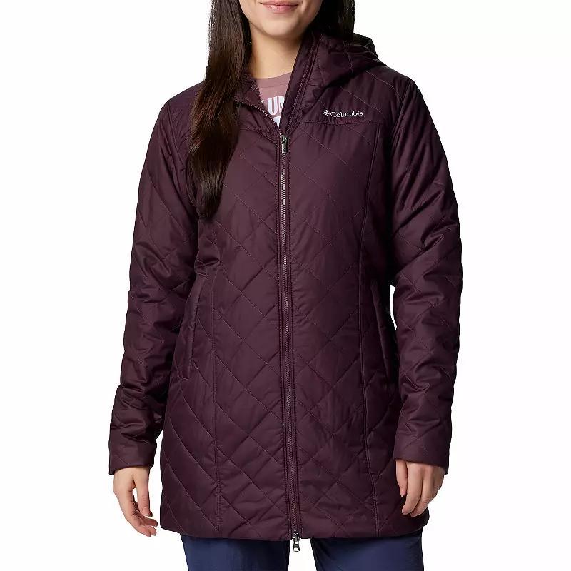 Women's Columbia Copper Crest II Long Jacket, Size: Small, Stone Green Product Image