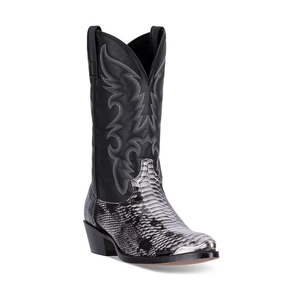 Laredo Monty Men's Cowboy Boots, Size: 11 Medium, Black White Product Image