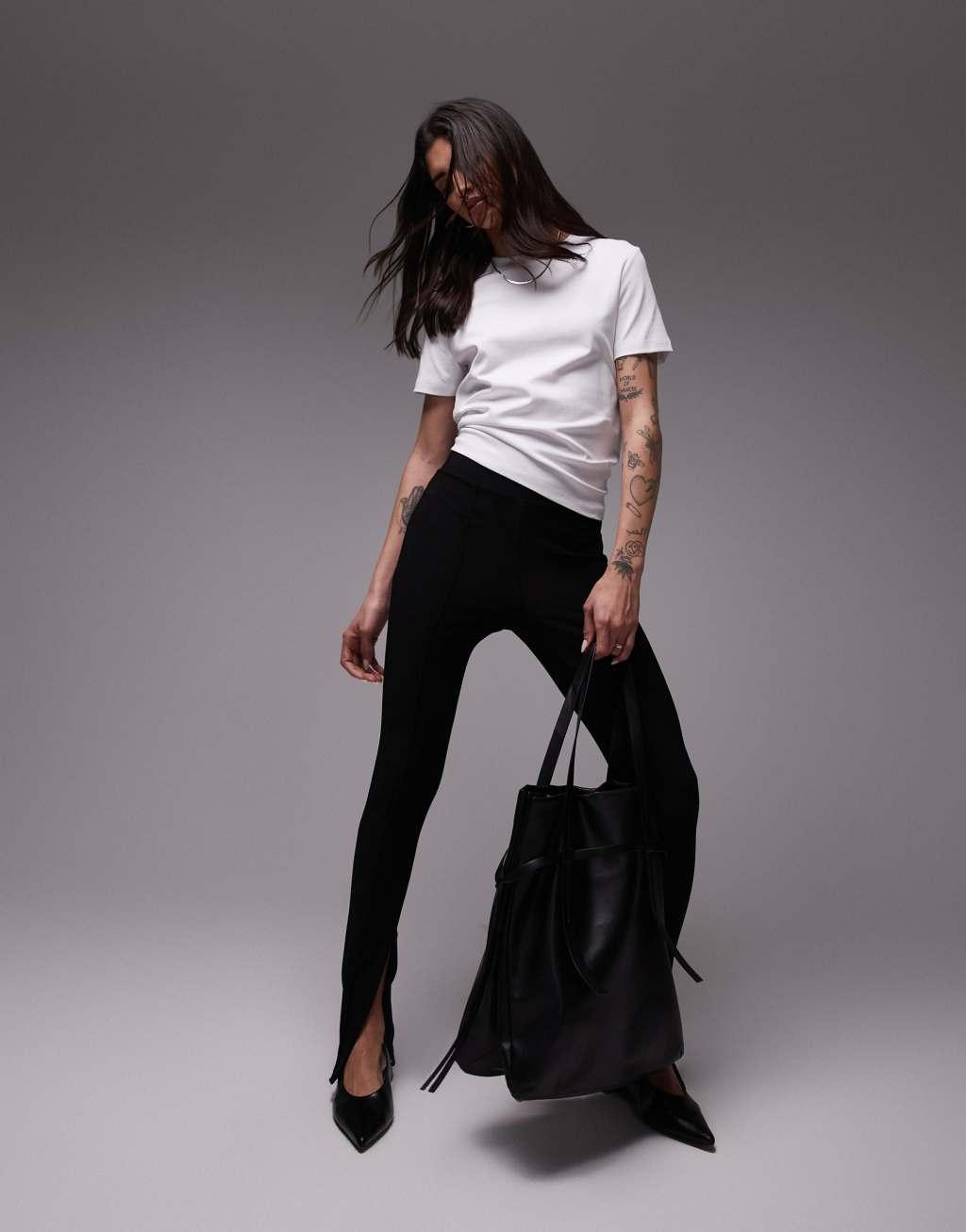 Mango premium t-shirt in white Product Image