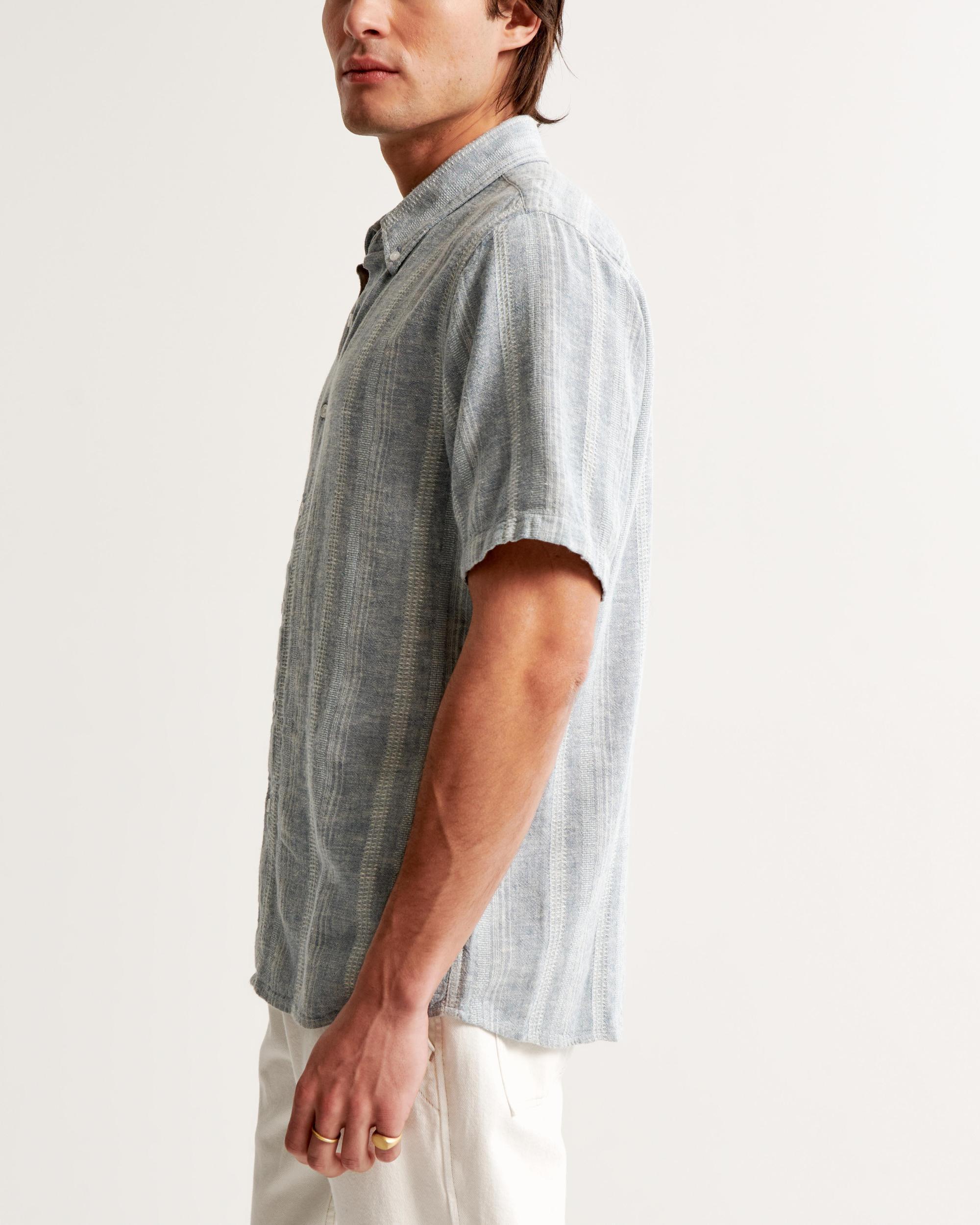 Long-Sleeve Cupro Button-Up Shirt Product Image