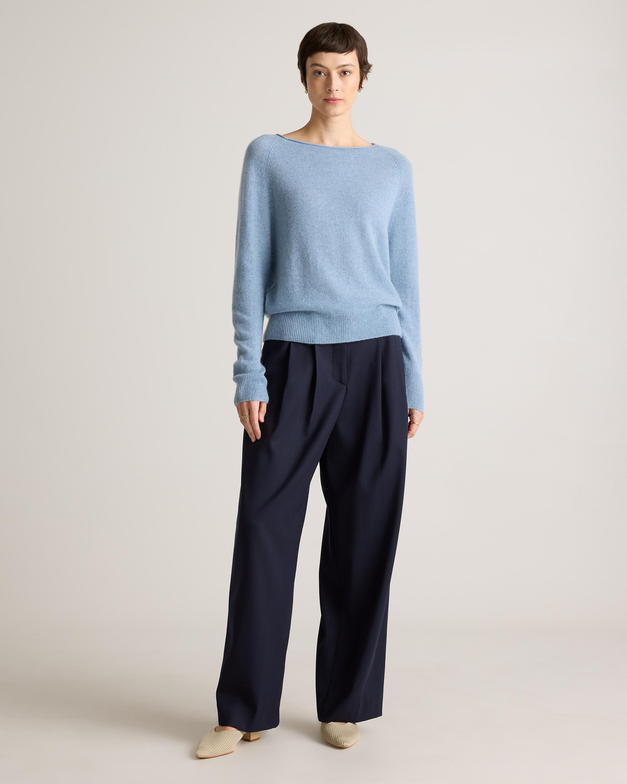 Quince | Women's Mongolian Cashmere Boatneck Sweater Product Image