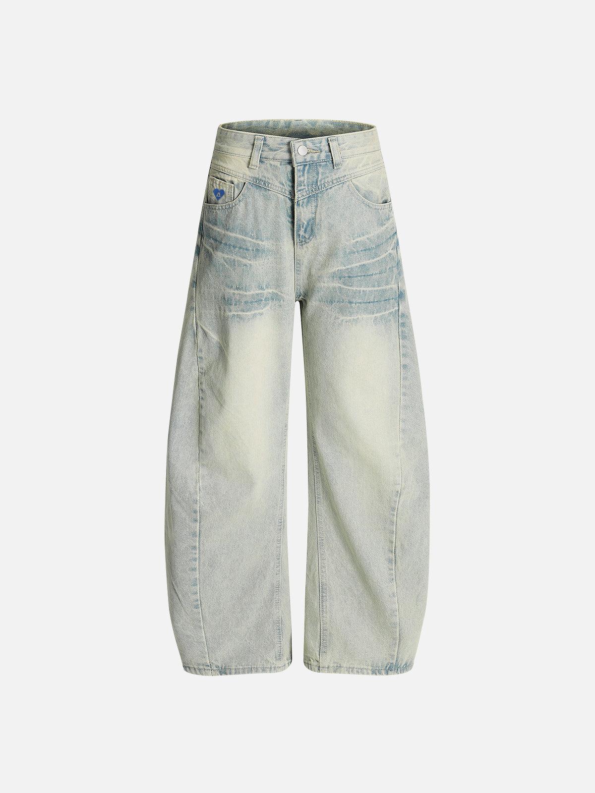 Aelfric Eden Texture Washed Barrel Jeans Product Image