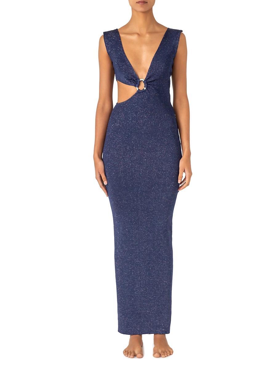 Womens Brigette Shimmer O-Ring Maxi Dress Product Image