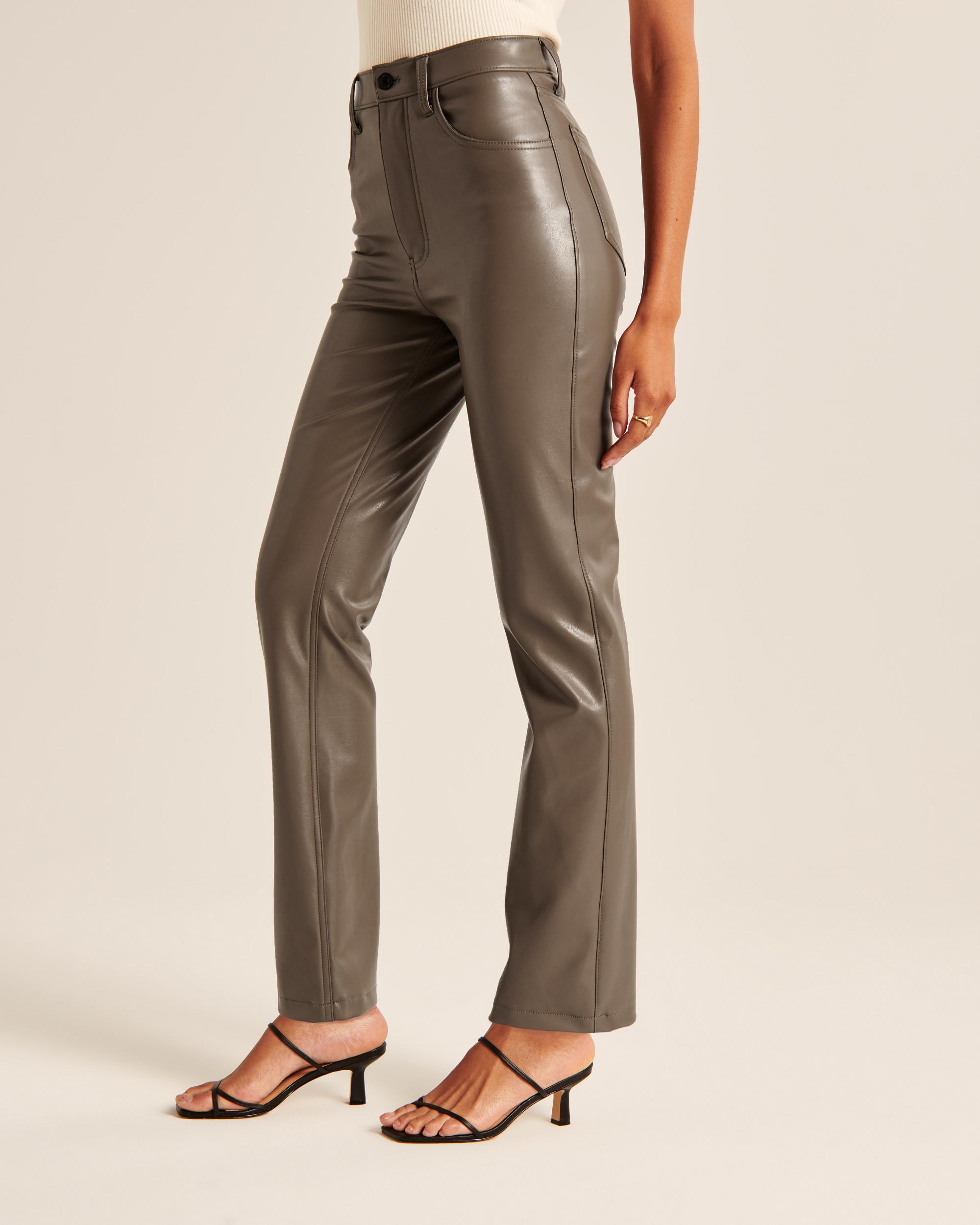 Vegan Leather 90s Straight Pant Product Image