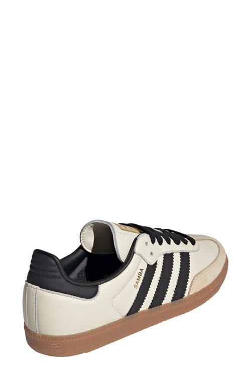 adidas Samba OG Sneaker in White/Black/Sand at Nordstrom, Size 10.5 Women's Product Image