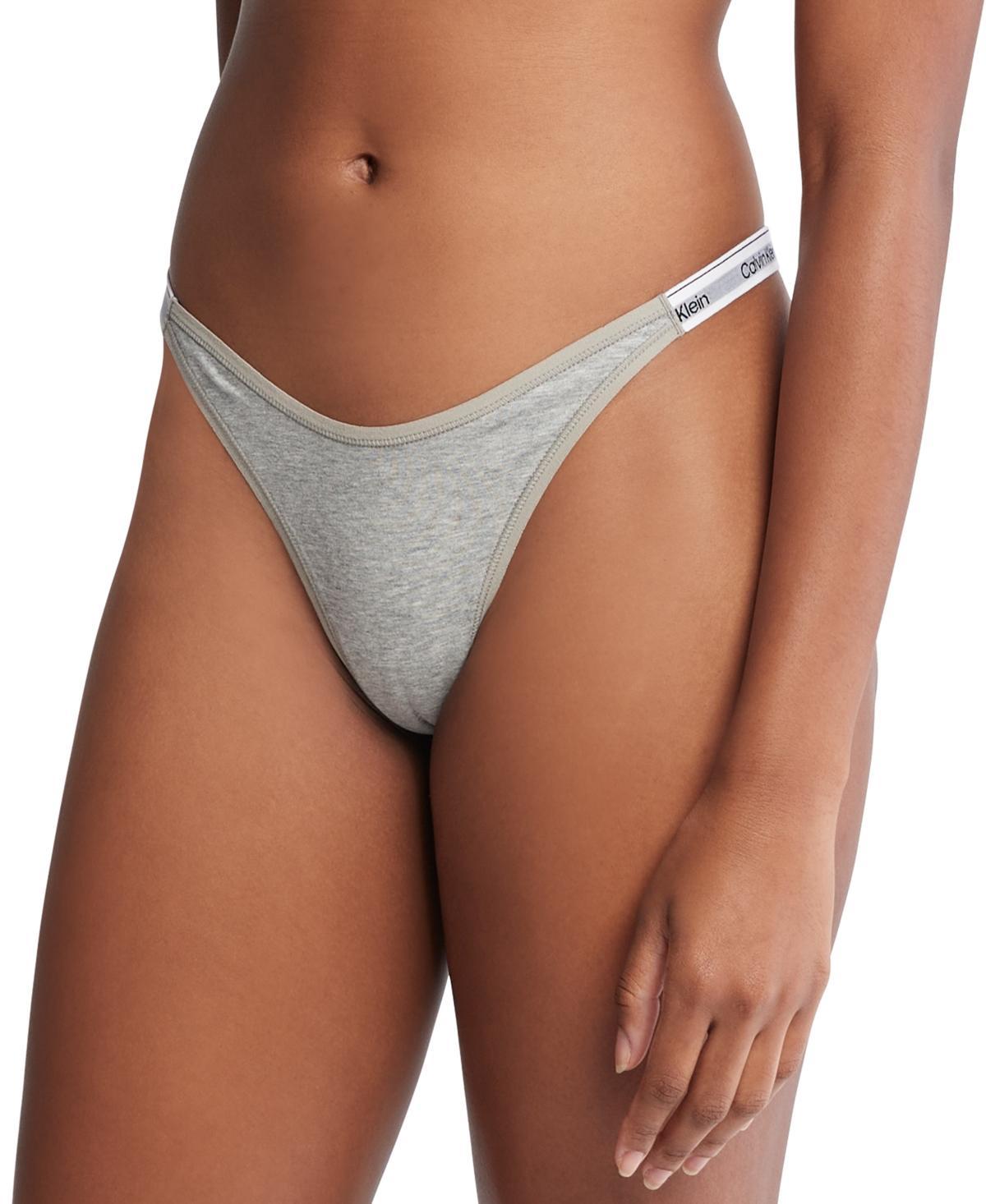 Calvin Klein Women's Modern Logo Dipped String Thong - Multi - XL Product Image
