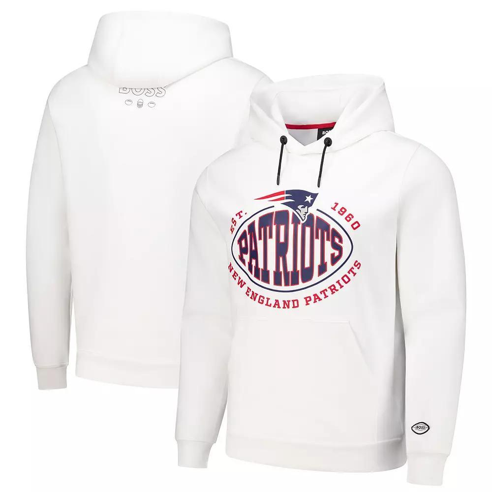 Men's BOSS X NFL  Black Minnesota Vikings Touchback Pullover Hoodie, Size: Medium Product Image