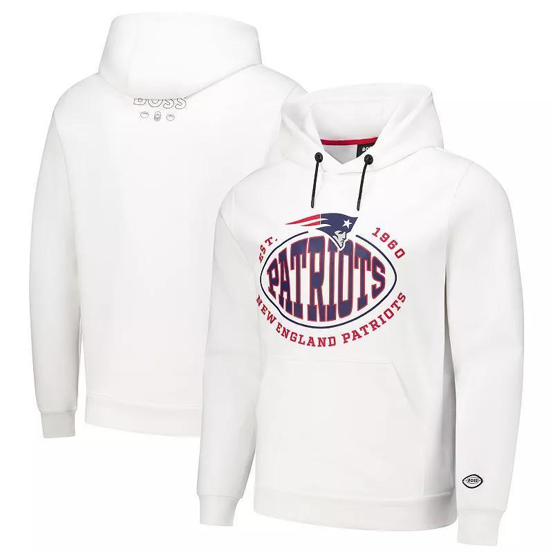 Men's BOSS X NFL  Black Minnesota Vikings Touchback Pullover Hoodie, Size: Medium Product Image