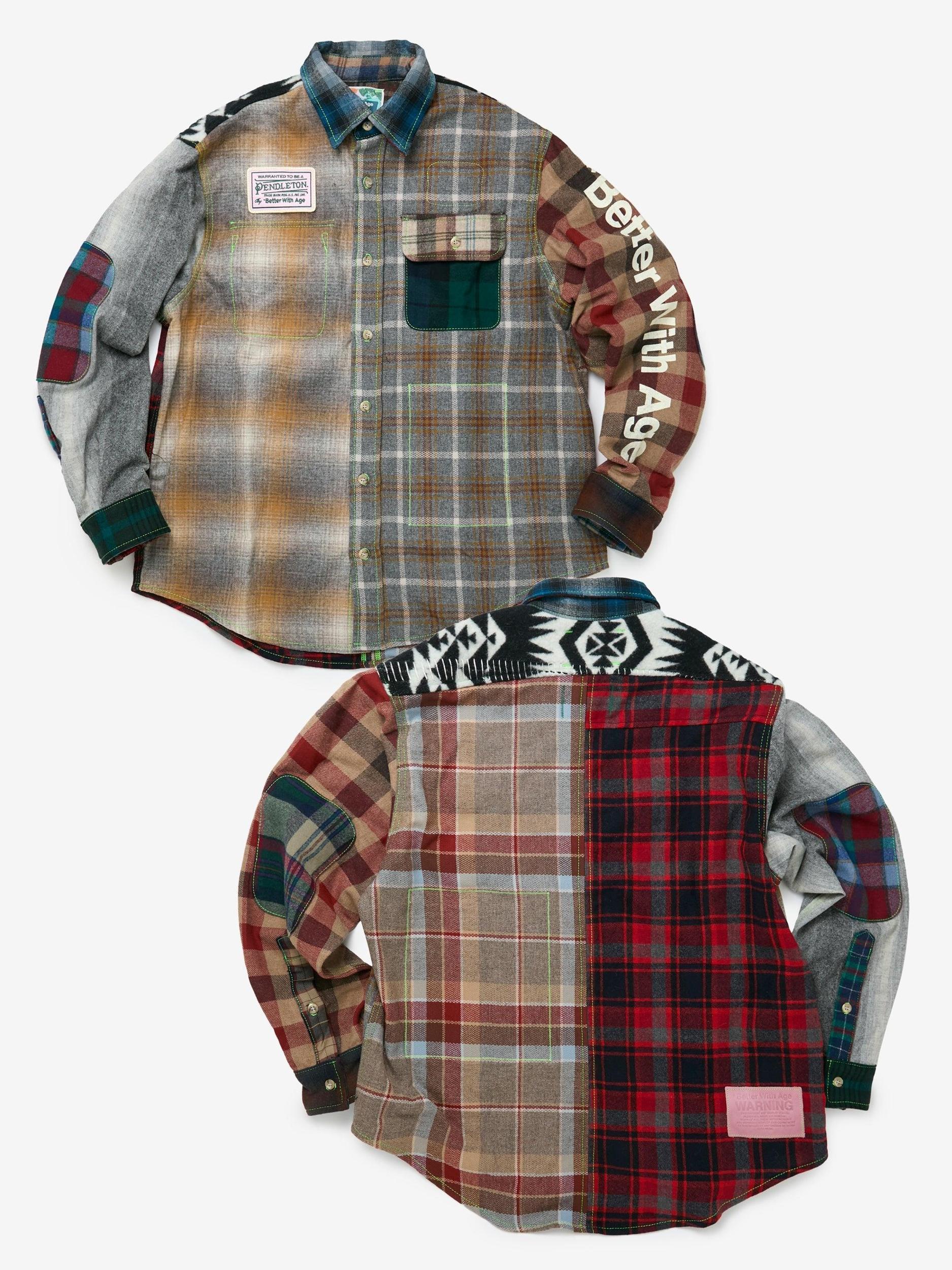 Whitney Reversible Flannel Overshirt (Multi) Product Image