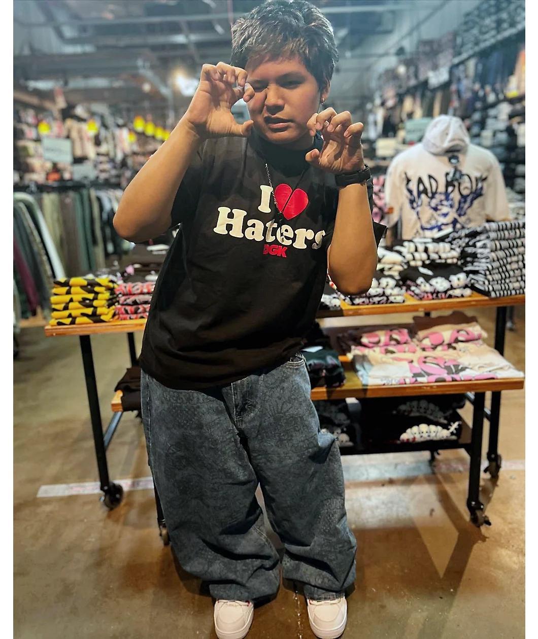 DGK I Love Haters Heavyweight Vintage Black T-Shirt Product Image
