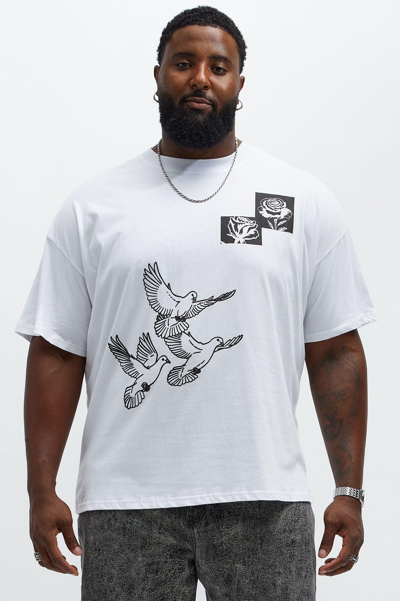 Birds Of A Feather Oversized Short Sleeve Tee - White Male Product Image