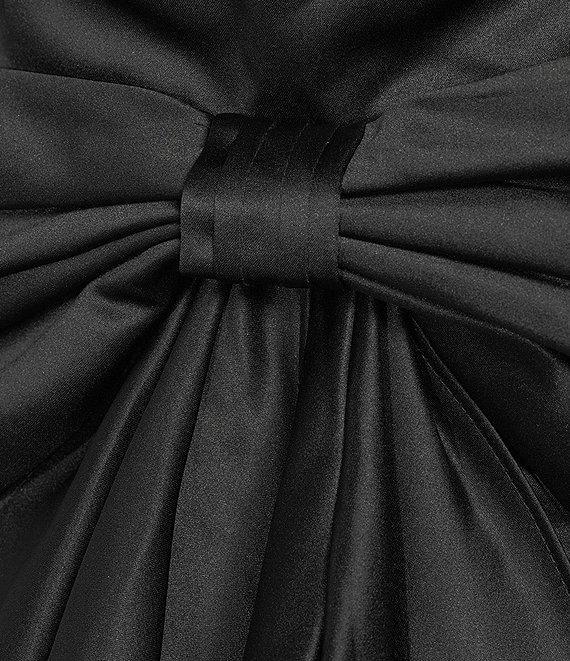 Lulus Satin Bow Strapless A-Line Mini Dress Product Image