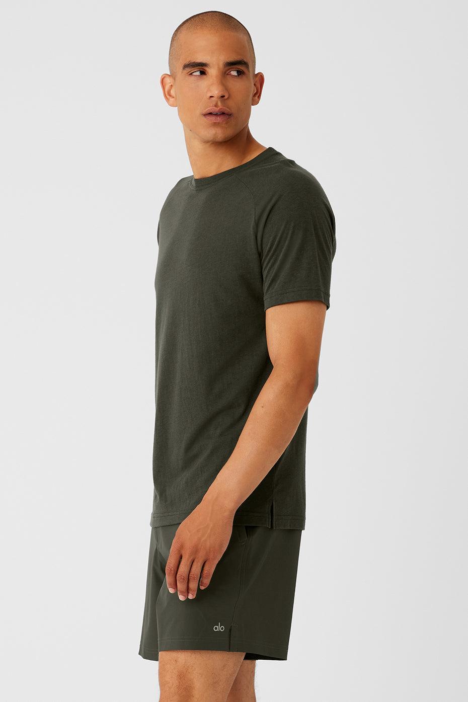 Triumph Raglan Tee - Stealth Green Male Product Image