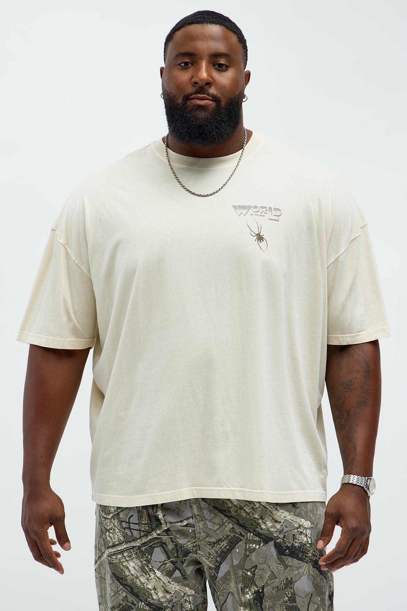 World Is Yours Oversized Short Sleeve Tee - Cream Product Image