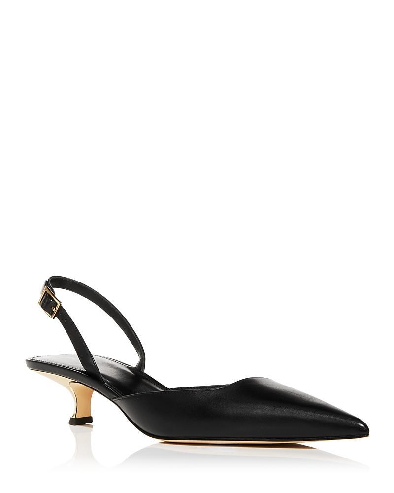 Michael Kors Womens Luna Slingback Kitten Heel Pumps Product Image