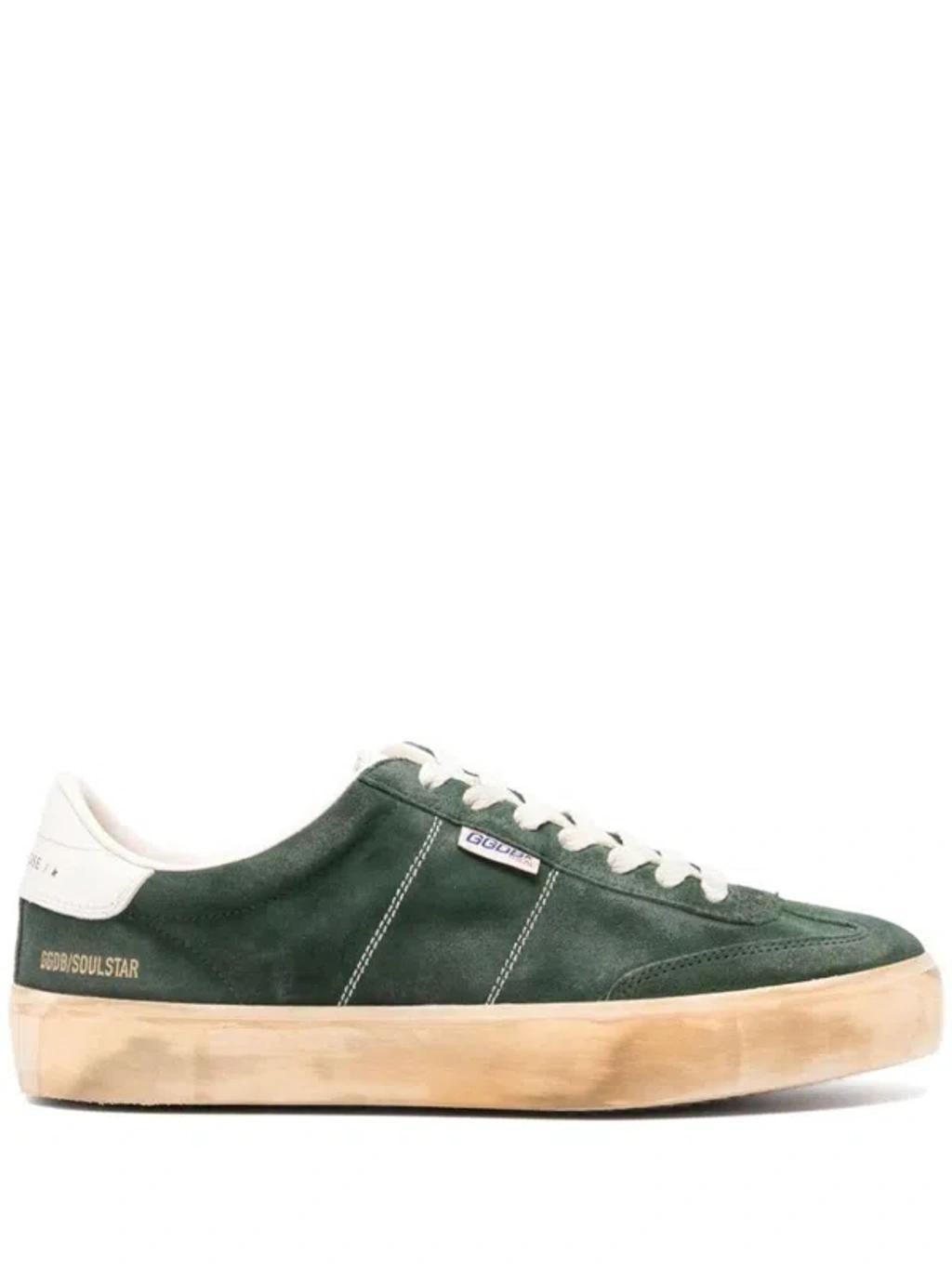 GOLDEN GOOSE Soul Star Sneakers In Green Product Image
