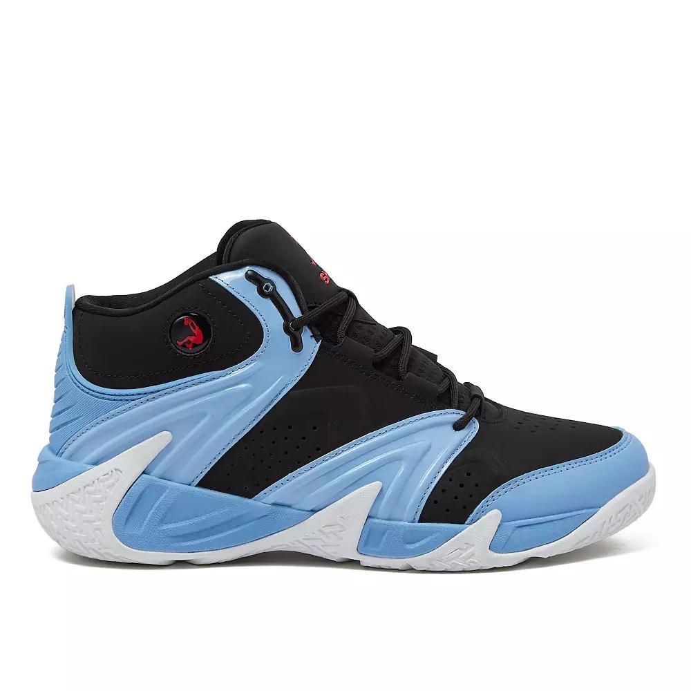 Shaq Devastator Men's High Top Sneakers, Size: 8, Black Light Blue Product Image