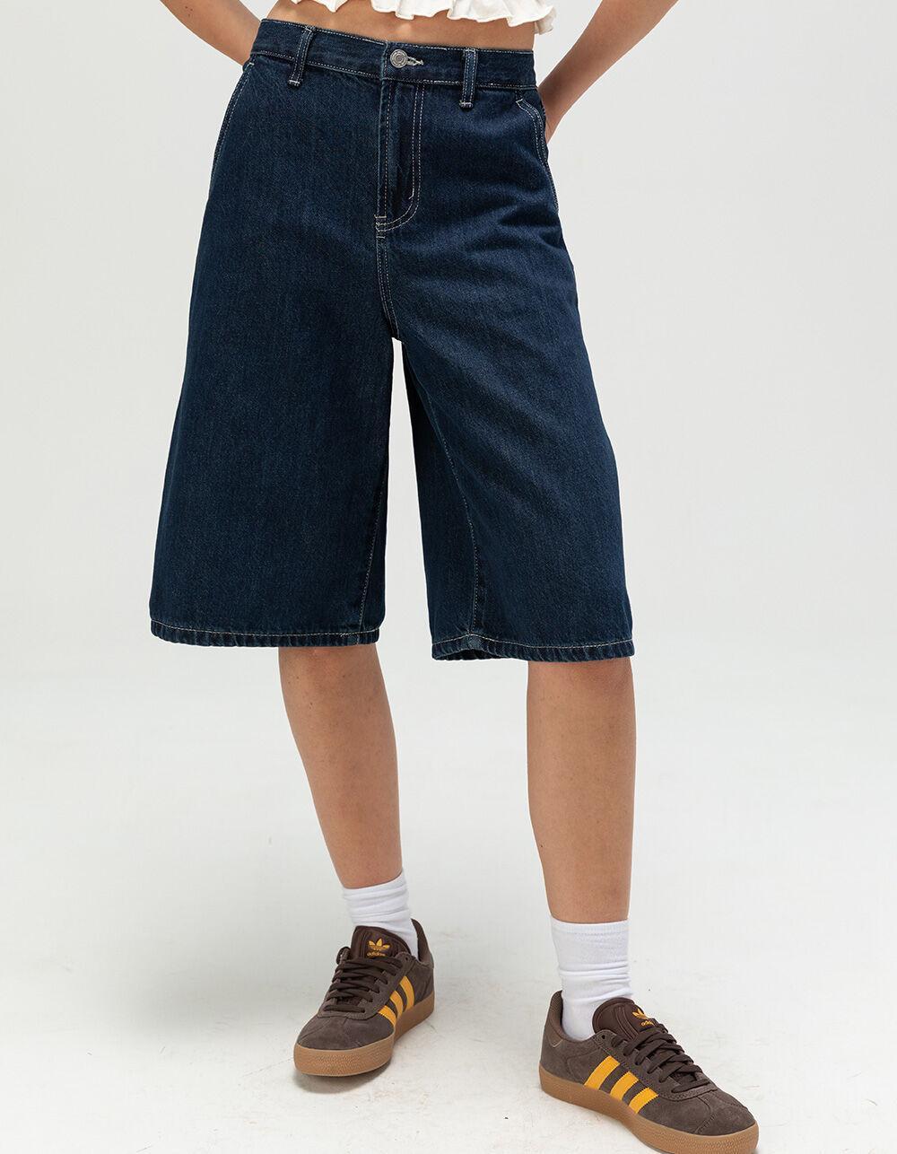 RSQ Womens Low Rise Carpenter Jorts - DARK RINSE Product Image