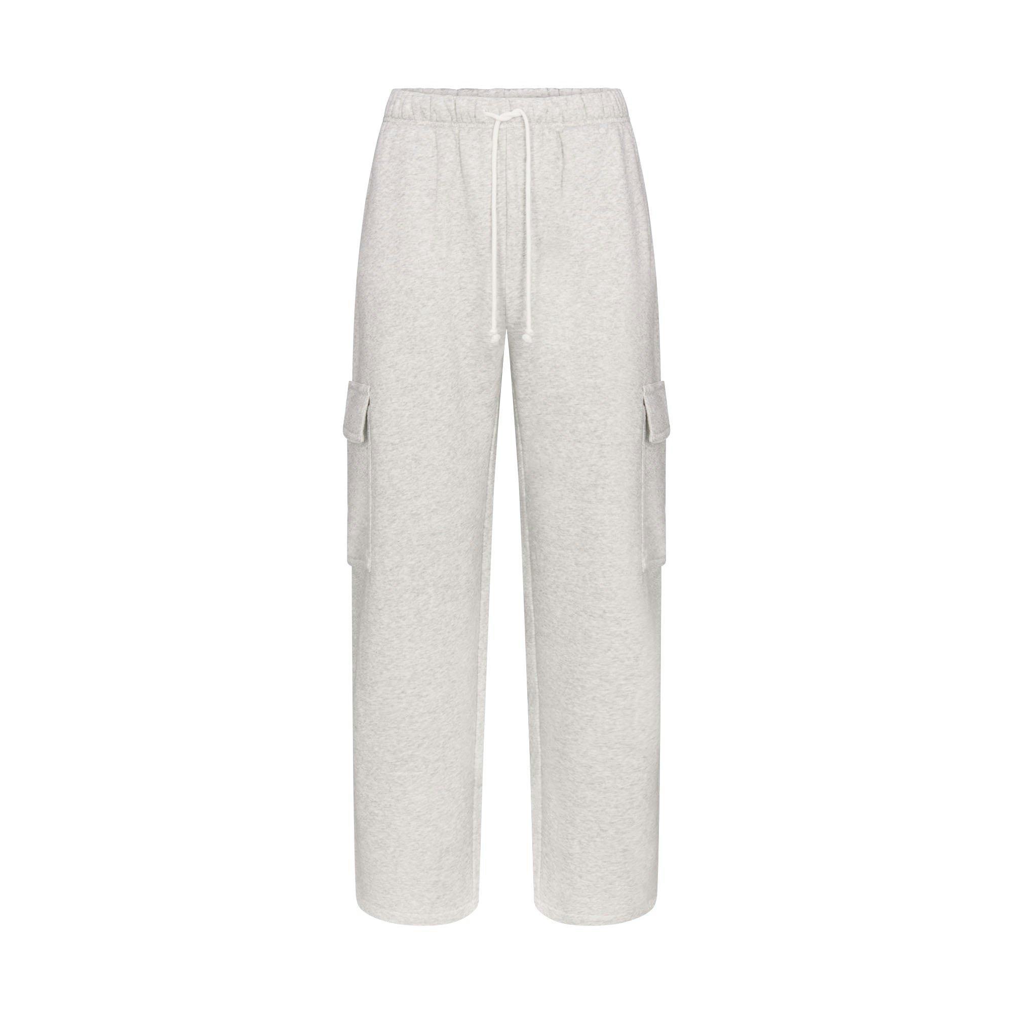 FLEECE LOUNGE MENS CARGO PANT | LIGHT HEATHER GREY Product Image