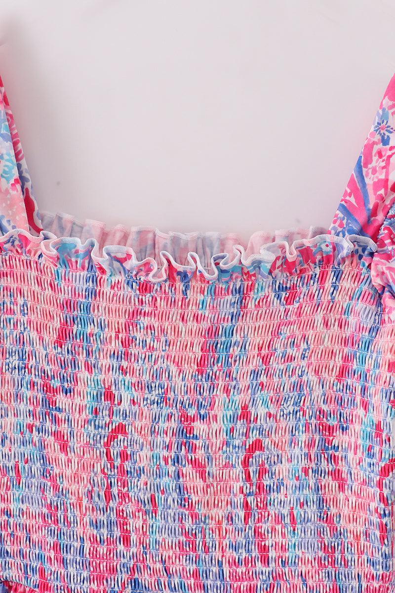 Bow applique print mom&me dress Product Image