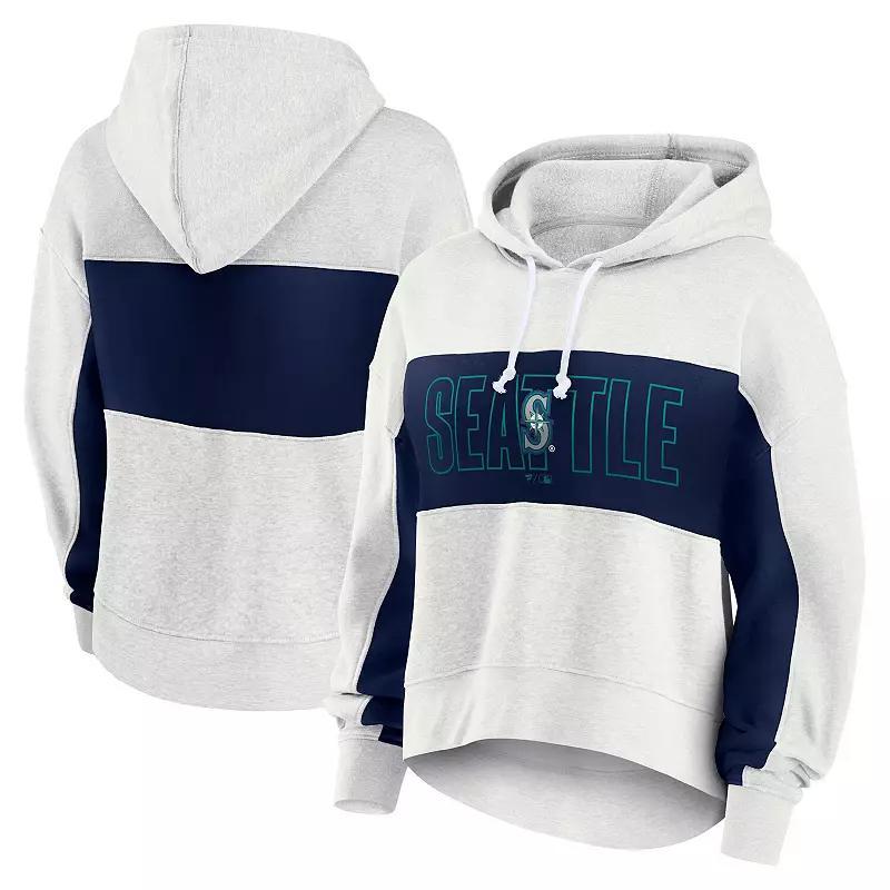 Womens Fanatics Heather Gray Pittsburgh Penguins Fleece Up For It Pullover Hoodie Product Image