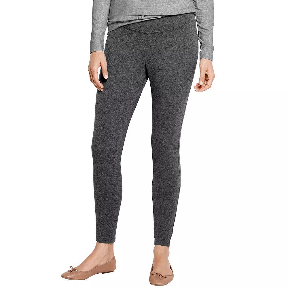 Women's Lands' End Starfish Knit Leggings, Size: XL Tall, Black Product Image