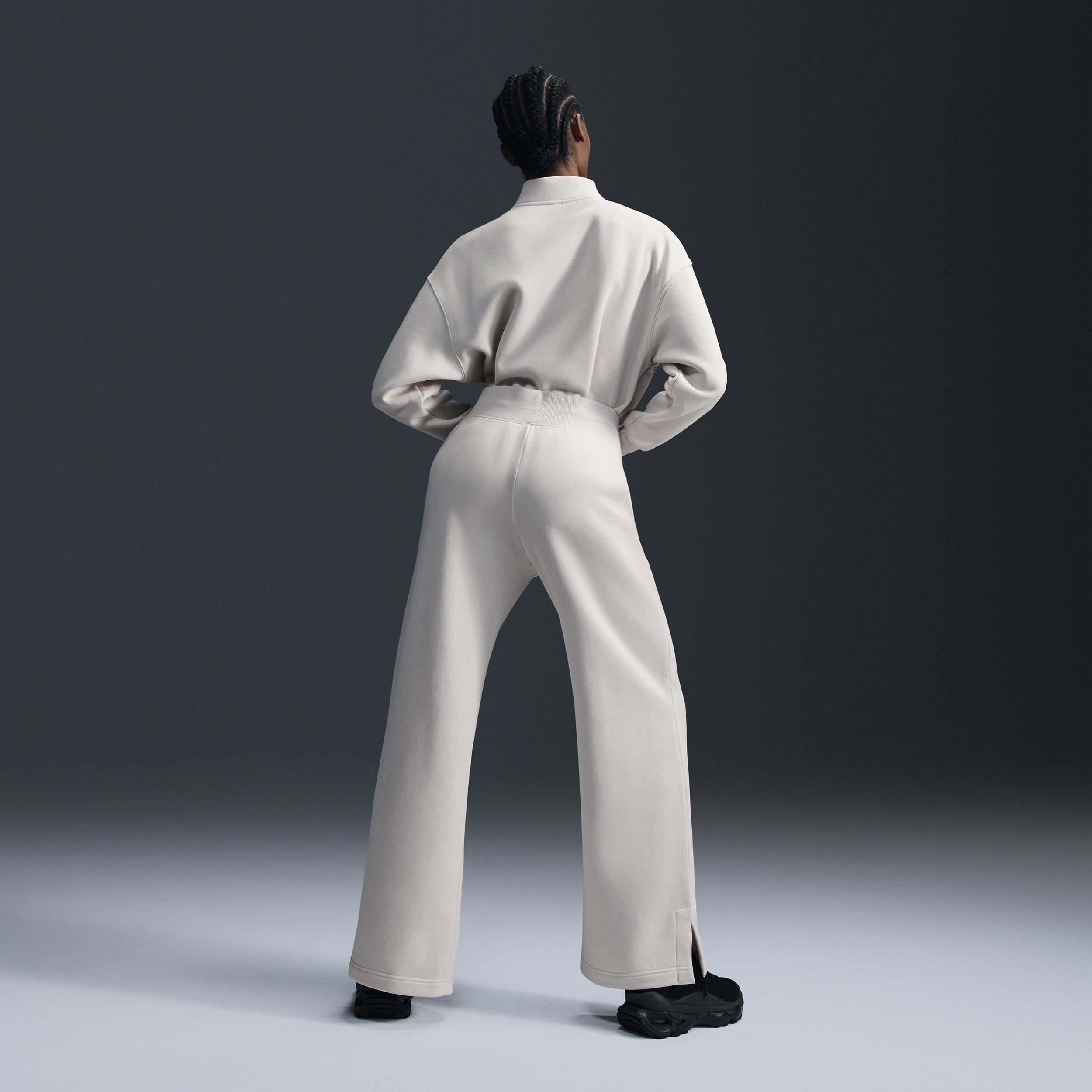 Nike Sportswear Phoenix Fleece Women's High-Waisted Wide-Leg Logo Pants Product Image