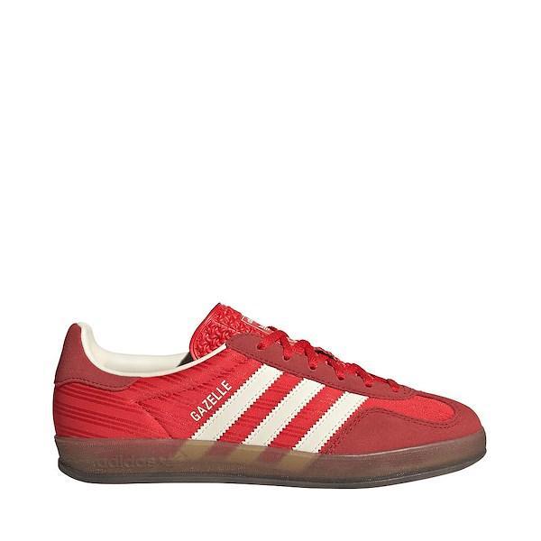 Womens adidas Gazelle Indoor Athletic Shoe - Red / Better / Cream White Product Image