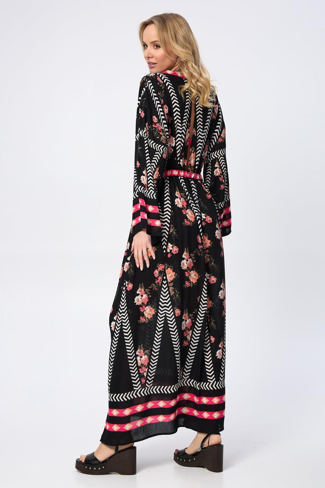 Aztec Floral Keyhole Kaftan Product Image
