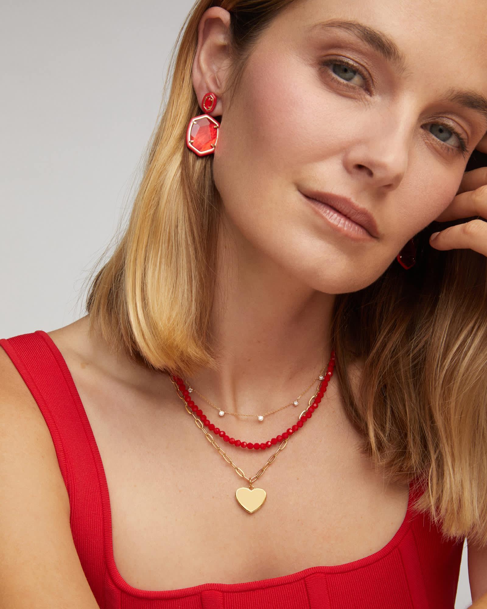 Emery Gold Beaded Strand Necklace Product Image