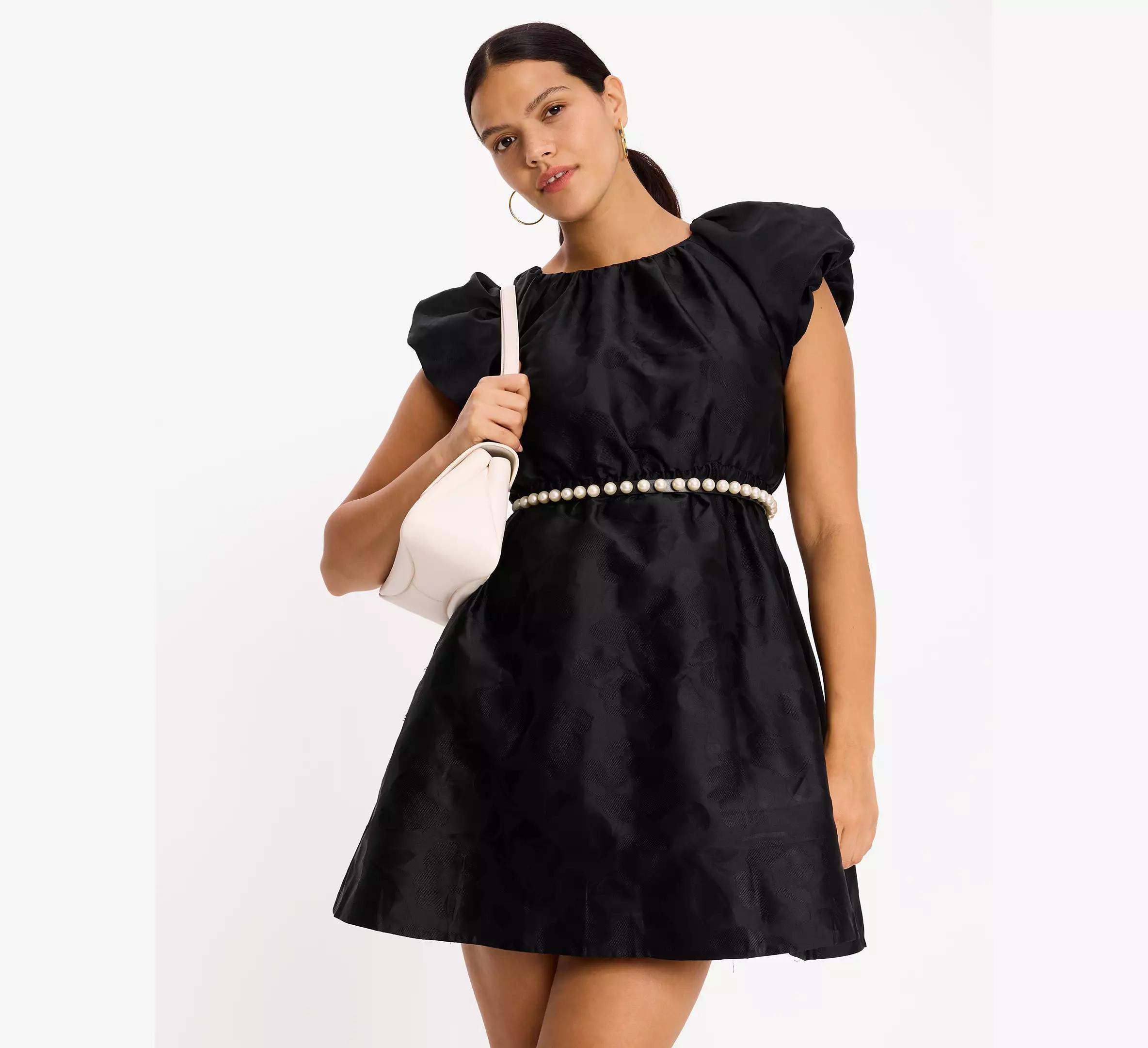 Fall Poppies Taffeta Dress Product Image
