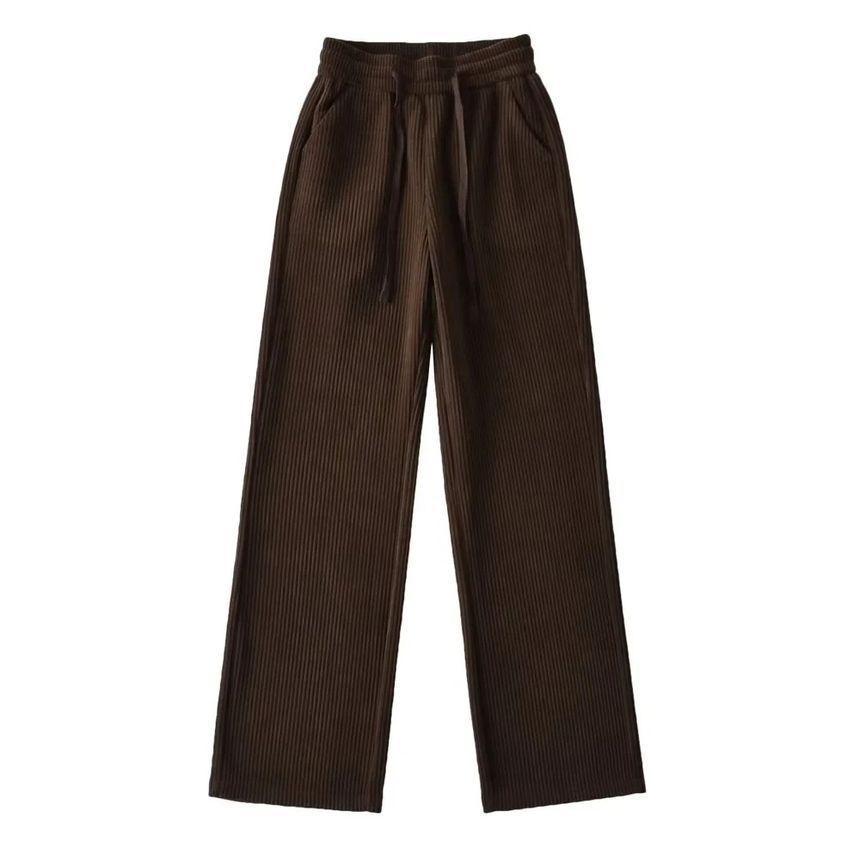 High Waist Straight-Fit Sweatpants Product Image
