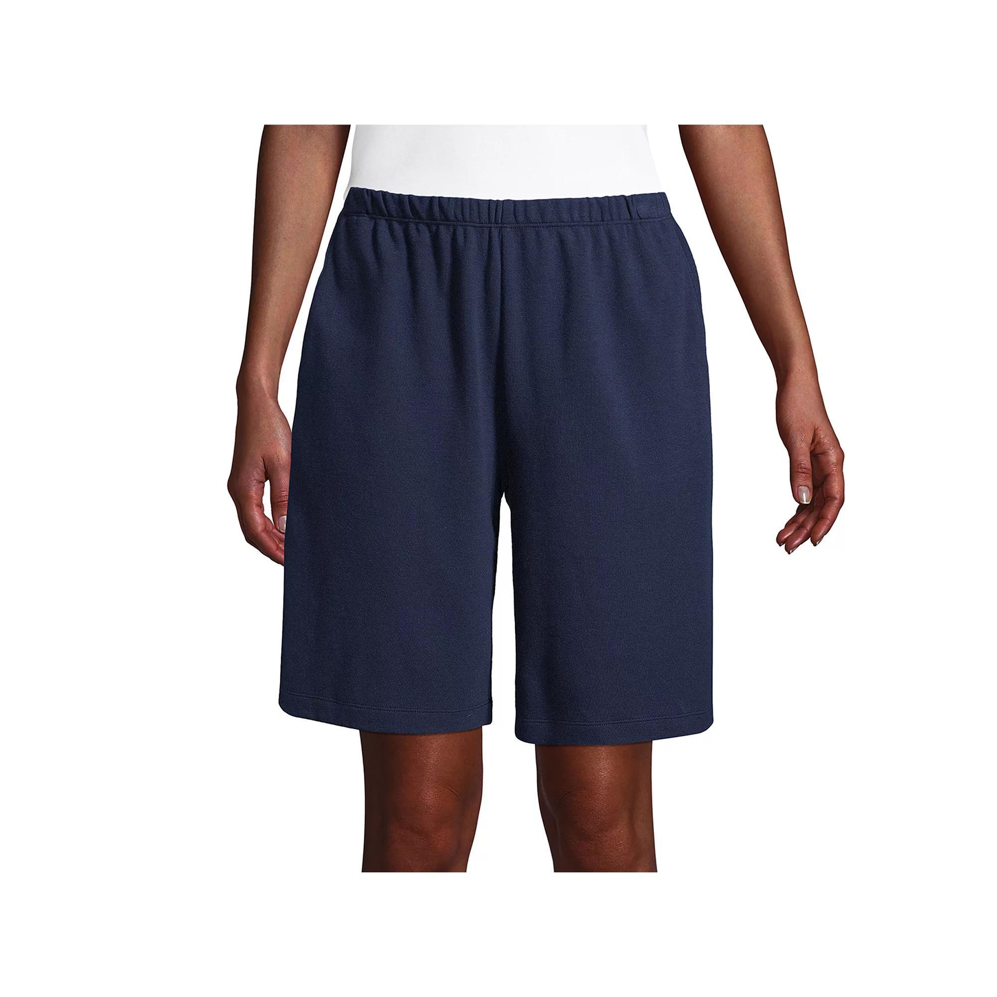 Women's Lands' End Sport Knit Pull-On Shorts, Size: XS, Black Product Image
