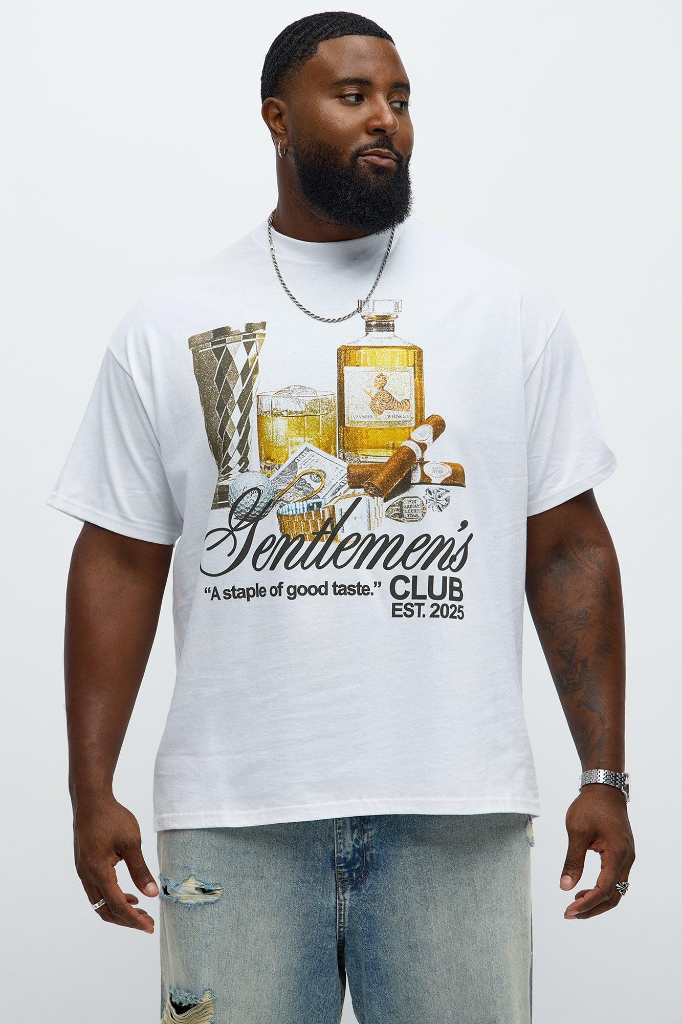 Gentlemen's Club Short Sleeve Tee - White Product Image