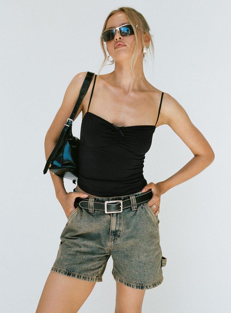 Lou Carpenter Denim Shorts Antique Wash Product Image